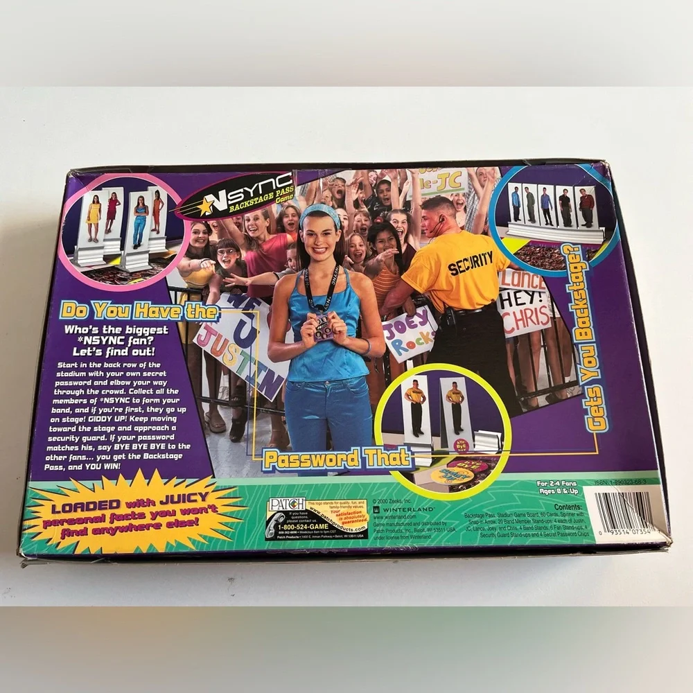 NSYNC backstage pass